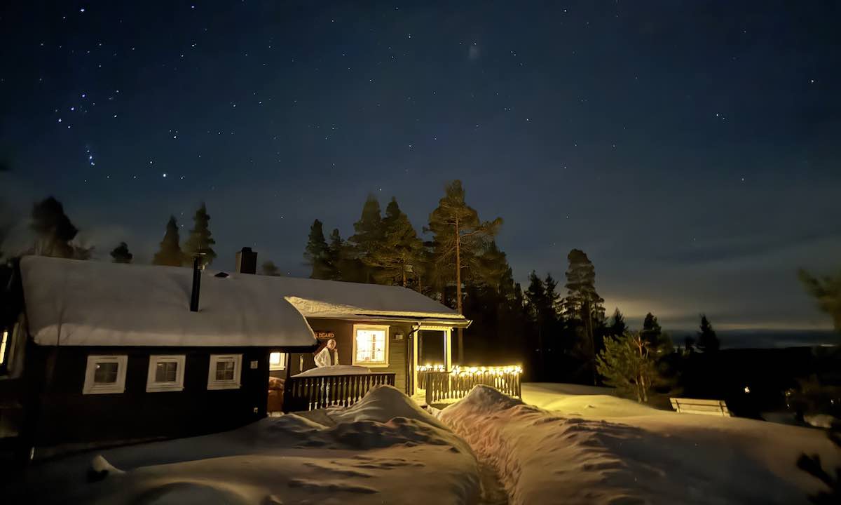 Cabin in winter Norway