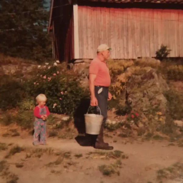 Old photo of John and his "grandpa"