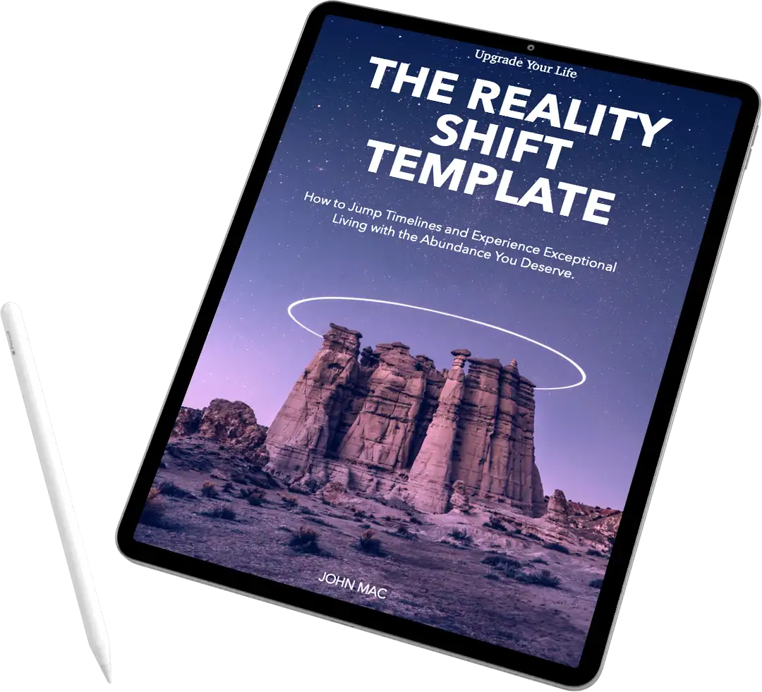 eBook mockup of Reality Shift Template